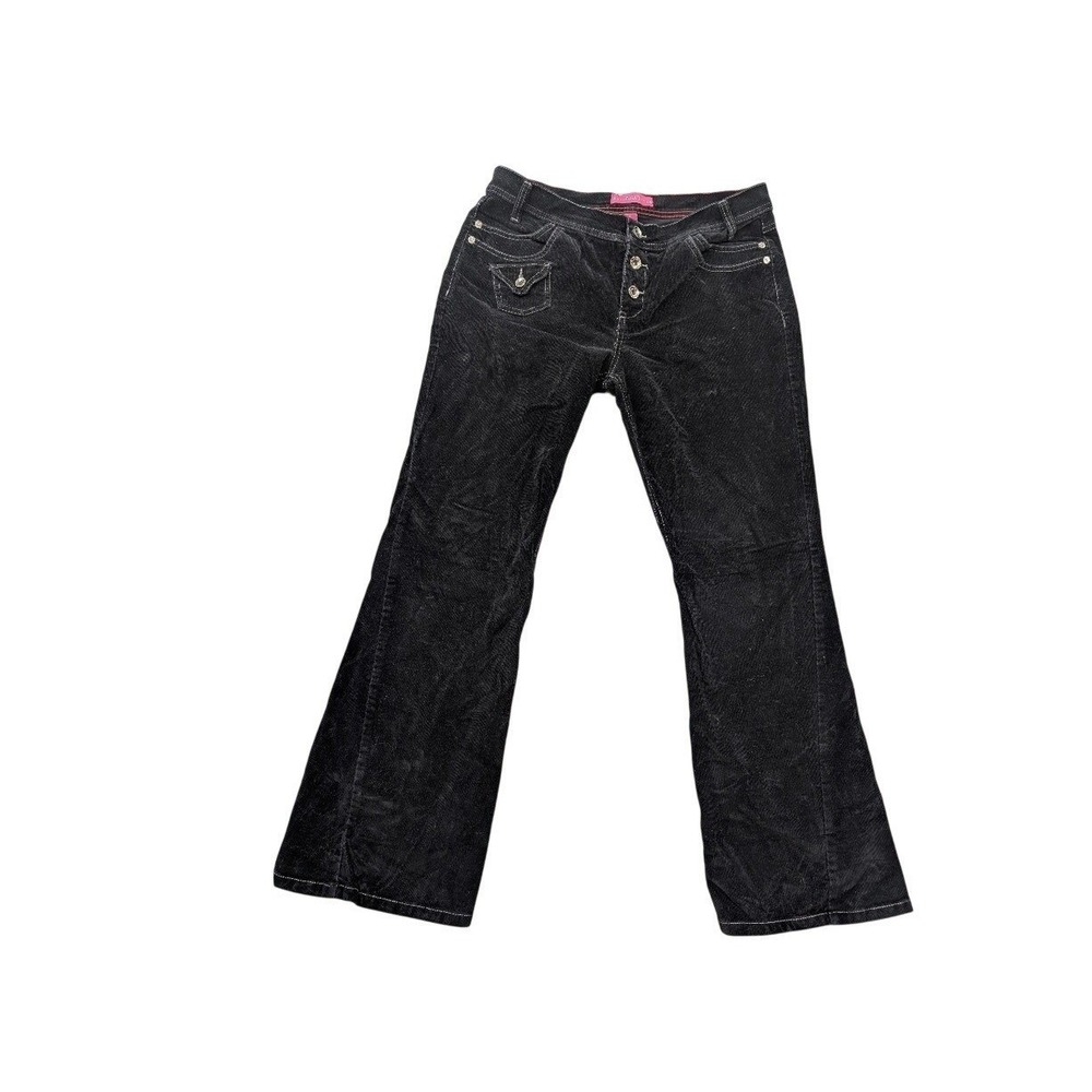 GLO Jeans‎ Black Flare & Wide Leg  Corduroy Size 13